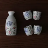 Jogo para Saquê Fuji Branco 5 Peças - Home Style - R$56