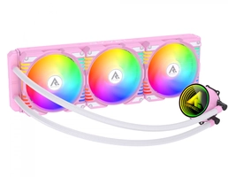 Water Cooler Ryvel Lumin Wave ARGB, 360mm, Intel/AMD, Pink, LC-W360-D PINK