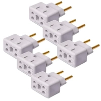 [+POR- | R$ 17] Kit 6 Adaptadores Tomada 3 p/2 Pinos Bob Esponja