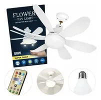 Ventilador de Teto 80w com Luz Led em 3 Cores, Controle Remoto, Temporizador, Bivolt