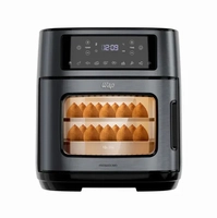 Fritadeira Elétrica Sem Óleo Air Fryer WAP Oven WAOD2 com 10 Funções, Antiaderente e Aviso Sonoro 12 litros 1800W – Black Inox -110V ou 220V