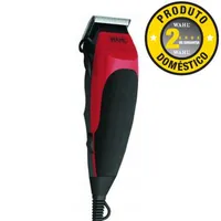 Máquina de Cortar Cabelo Wahl Home Cut - Lâminas de Aço Autoafiáveis, 7 Pentes de Altura, Chave de Regulagem de Altura + Pente, Tesoura e Estojo - R$ 66