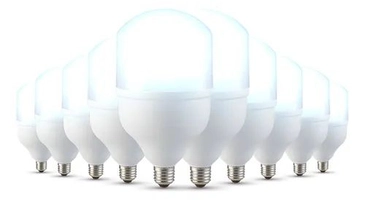 Kit 10 Lâmpadas LED Bulbo 50W 6500K Bivolt