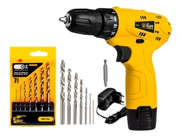 Furadeira Parafusadeira À Bateria 12v C/ Acessórios 