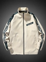 [Com Taxa] Jaqueta esportiva masculina com estilo varsity