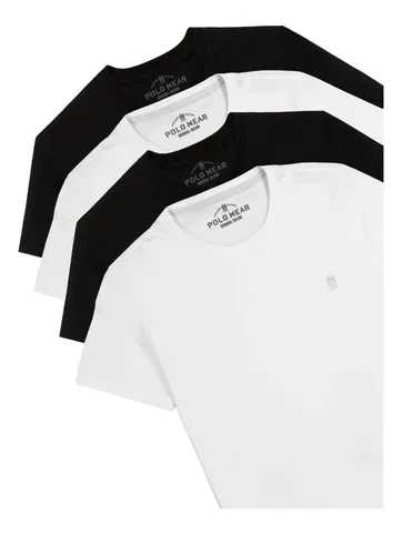 Polo Wear Kit 4 Camisetas Masculinas Original Sortido - R$28/un