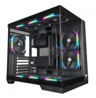 Gabinete Gamer Redragon Wideload Pro, Mid Tower, Vidro Temperado, ATX, Black, Sem Fonte, Sem Fan