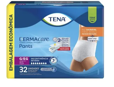 Roupa Íntima Tena Pants Dermacare G/EG 32 Unidades