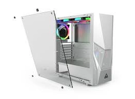 Gabinete Gamer Montech FIGHTER 500, Mid Tower, White, ATX, 4 Fans, Vidro Temperado