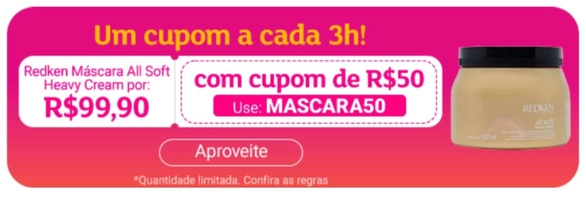 [App] Máscara redken all soft heavy cream R$100