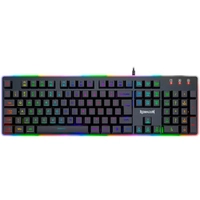 Teclado Gamer Membrana Redragon Dyaus 2 ABNT2 K509RGB, Preto