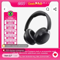 [Impostos Incluídos/Moedas] Fone de Ouvido Sem Fio QCY H3 Pro ANC – Cancelamento de Ruído 50dB, Áudio Espacial Hi-Res, Bluetooth 5.4, LDAC