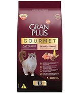 [PRIME] Ração Gran Plus Gourmet Gatos Castrados Frango 10kg embalagens individuais | R$136