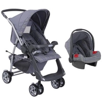 [Ricardo eletro] carrinho de bebe rio plus SE new  silver + bebe conforto- 699,00 frete gratis