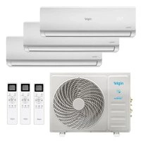 Ar Condicionado Tri-Split Inverter Elgin 27.000 Btus Quente Frio 220v (2X Evap HW 9.000 + 1X 12.000) Plus R-32 Wi-Fi