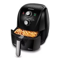  Fritadeira Elétrica Sem Óleo Air Fryer Mondial Family AFN40FB 4L Preta - 110V ou 220V
