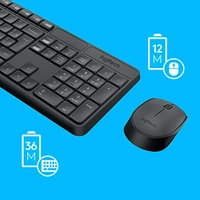 (PRIME) Combo Teclado e Mouse sem fio Logitech MK235 | R$128