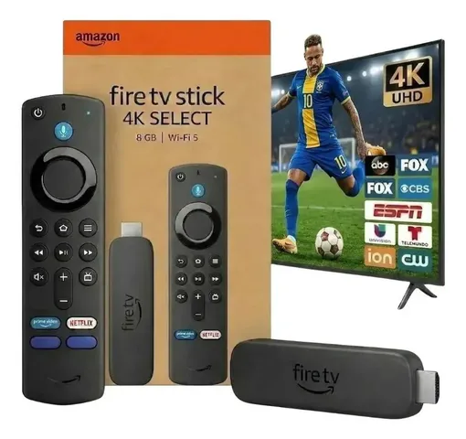 Fire TV Stick 4K Wi-Fi 6 com Alexa Voz