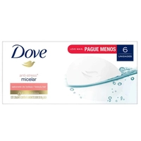 Sabonete Anti-stress Dove Micelar barra, 6 unidades com 90g cada