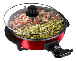 Panela Elétrica Multifuncional Rouge Pan610-110v Vermelha| R$100
