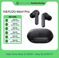[R$113,83 Moedas/ App] Fone HAYLOU Mori Pro  Bluetooth 5.4, Cancelamento de Ruído Ativo