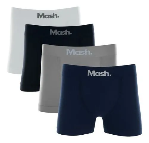 Kit 4 Cuecas Boxer Mash Poliamida Original