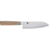 Faca Santoku Shun Classic Blonde 17,78 cm, Alça Loira PakkaWood, Lâmina VG-MAX (DM0702W)
