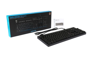 Teclado Mecânico Gamer Logitech G610 Orion Brown Preto - USB, Led Branca, Com Fio
