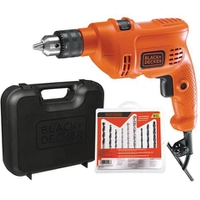 Furadeira de Impacto 560W 3/8 POL com Maleta e Kit 9 Brocas | R$ 170