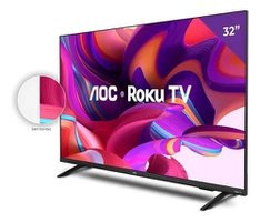 Smart TV 32 HD Roku AOC Preta