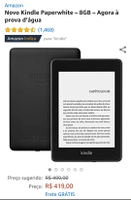Novo Kindle Paperwhite à prova d'água | R$419