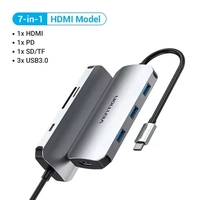 Hub USB C 3.0 7 in 1 Vention C/ HDMI RJ45 PD 100W
