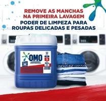 Sabão Líquido Omo Lavagem Perfeita Pro Galão 7 Litros - 1 Unidade Cód. Item 55004156