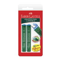 Grafite 0.7mm 2B 2 Tubos de 24 Cada, Faber-Castell