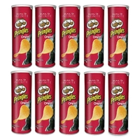 Kit 10 UN Batata Pringles Sabor Tradicional 114g 