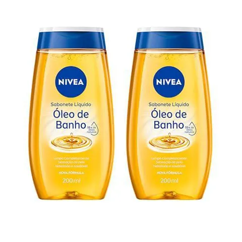 Kit NIVEA Sabonete Líquido Óleo Banho 200ml