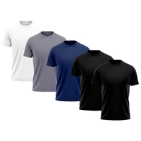 Kit 5 Camisetas Dry com Proteção Solar UV