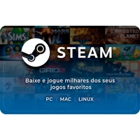 [Cashback Pelando R$140] Gift Card Digital Steam R$160