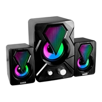 Caixa de Som Mancer Airon, Rainbow, 8W RMS, Preto, MCR-ARN-RBW01
