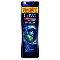SHAMPOO ANTICASPA CLEAR MEN ICE COOL MENTHOL 400ML 