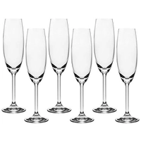 Jogo 06 Taças Champagne 220 Ml Anna Bohemia