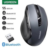 [R$36,66 Moedas/APP] UGREEN Mouse sem fio Bluetooth 5.0 4000dpi