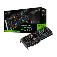 (PRIMENINJA) RTX 4070 VERTO EPIC-X XLR8 Gaming PNY NVIDIA GeForce, 12GB GDDR6X, RGB, DLSS,
