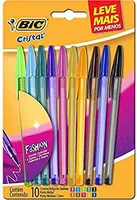[PRIME] Caneta Esferográfica BIC Cristal Fashion 10 Unidades | R$12