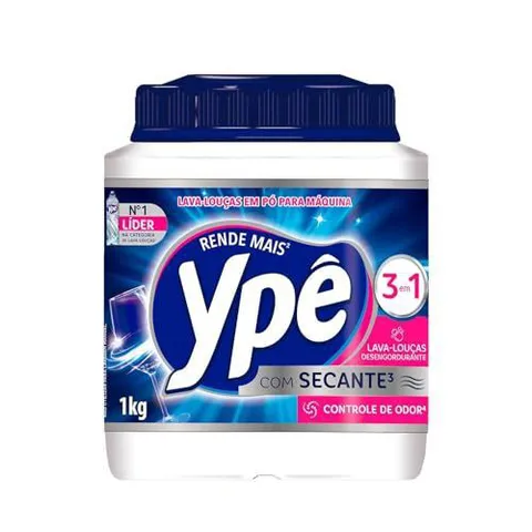 Detergente Pó Ypê 1Kg 3 em 1 Desengordurante