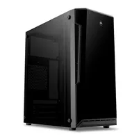 GABINETE GAMER MANCER ARES LATERAL ACRILICO PRETO, MCR-AR01-FL | R$160