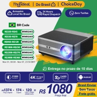 [Envio Brasil] Projetor TD98W WiFi à prova de poeira, com Foco Automático e Auto Keystone, Full HD 1920x1080p, com Android e Espelhamento de Tela