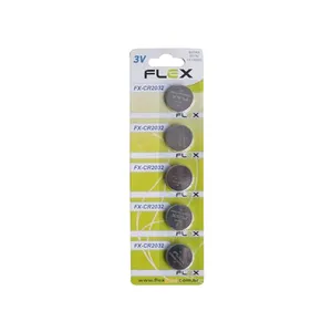 Pilha Bateria, Flex, Botão, CR2032, 3V, Cartela Com 5