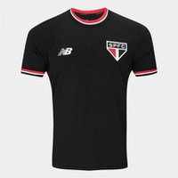 Camisa Retrô São Paulo Masculina - Preta