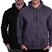 Kit 2 Moletom Canguru Masculino Liso com Capuz Benellys